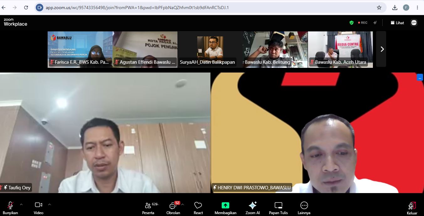 Bawaslu Probolinggo ikuti Rapat Sosialisasi PPID